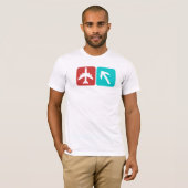 luchthaven op deze manier t-shirt (Voorkant volledig)