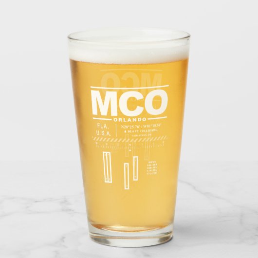 Luchthaven Orlando Internationaal MCO Glas (Voorkant gevuld)