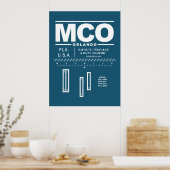 Luchthaven Orlando Internationaal MCO Poster (Keuken)