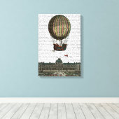 Luchthaven over de stad canvas afdruk (Insitu (Houten vloer))