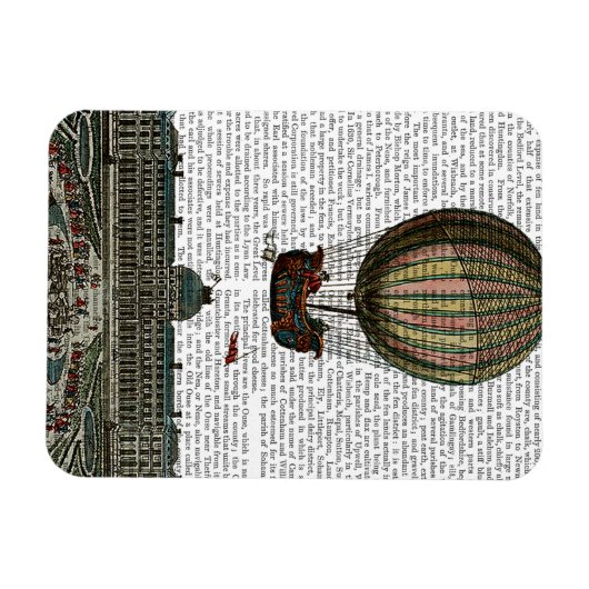 Luchthaven over de stad magneet (Horizontaal)