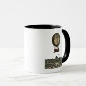 Luchthaven over de stad mok (Voorkant rechts)