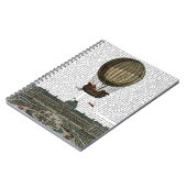 Luchthaven over de stad notitieboek (Linkerzijde)