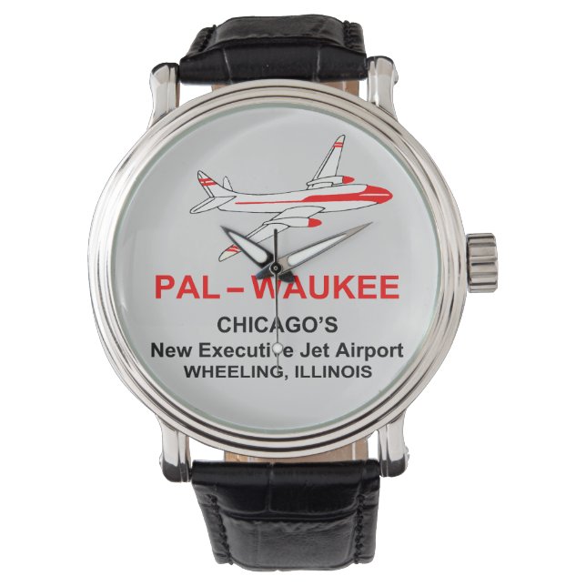Luchthaven Palwaukee, Wheeling, Illinois Horloge (Voorkant)