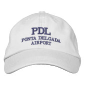 luchthaven PDL Ponta Delgada Geborduurde Pet (Voorkant)