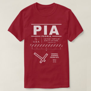 Luchthaven Peoria International PIA T-shirt