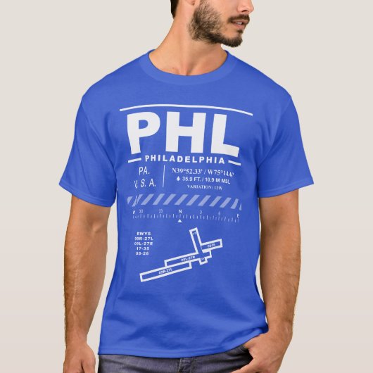 Luchthaven PHL T-shirt (Voorkant)
