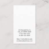 Luchthaven (piloot, luchthaven, vliegtuig) visitekaartje (Achterkant)