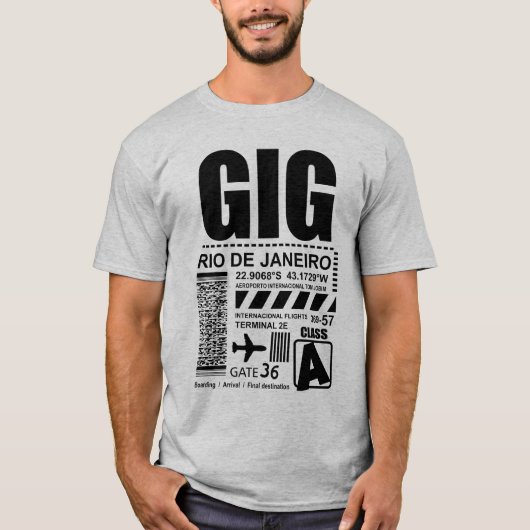 Luchthaven Rio de Janeiro GIG T-shirt (Voorkant)