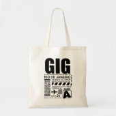 Luchthaven Rio de Janeiro GIG Tote Bag (Voorkant)