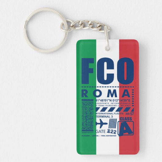 Luchthaven Rome FCO, Sleutelhanger (Voorkant)