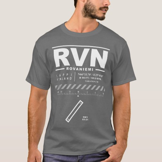 Luchthaven Rovaniemi T-shirt (Voorkant)