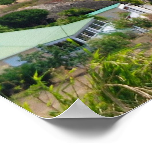 Luchthaven Saint Barthélemy (St. Barts) Poster (Hoek)