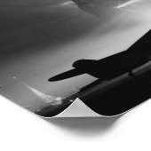 Luchthaven Silhoueted by Searchlights - WWII Poster (Hoek)