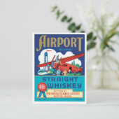 Luchthaven Straight Whiskey Boston Massachusetts C Briefkaart (Staand voorkant)