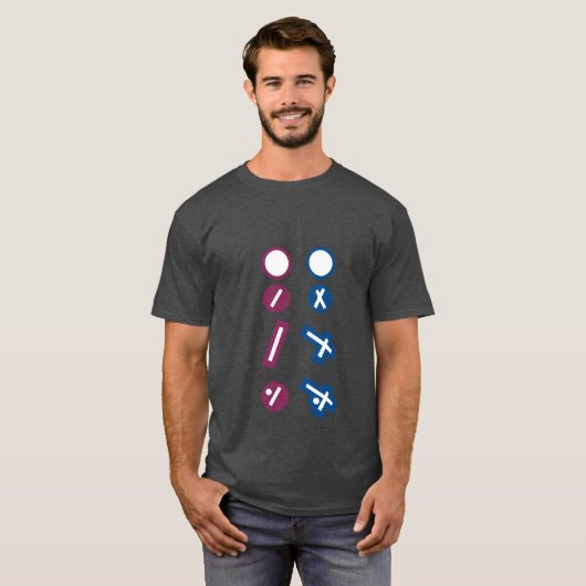 Luchthaven Symbolen Grafiek Pilot Drone T-shirt (Voorkant volledig)