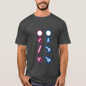 Luchthaven Symbolen Grafiek Pilot Drone T-shirt (Voorkant)