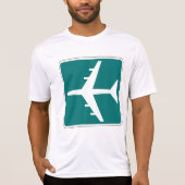 Luchthaven Symbool Teken Vliegtuigreis Icon T-shirt (Voorkant)