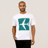 Luchthaven Symbool Teken Vliegtuigreis Icon T-shirt (Voorkant volledig)