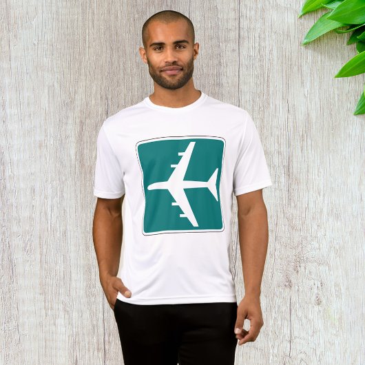 Luchthaven Symbool Teken Vliegtuigreis Icon T-shirt
