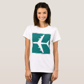 Luchthaven Symbool Teken Vliegtuigreis Icon T-shirt (Voorkant volledig)