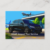 Luchthaven Taxi Transportation Service Visitekaartje (Voorkant)