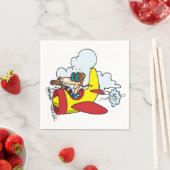 Luchthaven van cartoon en oud papier, luiers servet (Insitu)