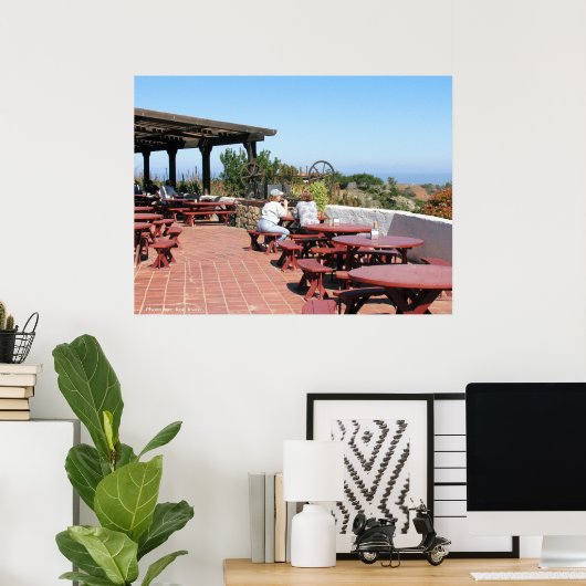 Luchthaven van Catalina Cafe Poster (Thuiskantoor)