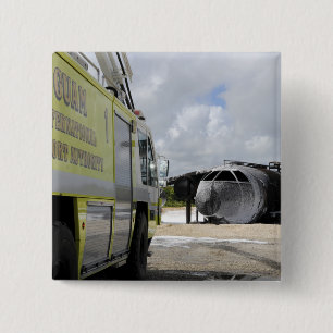 Luchthaven van Guam WONPAT Vierkante Button 5,1 Cm