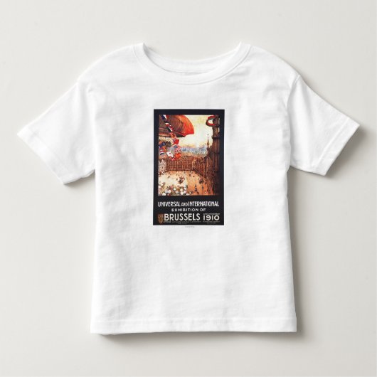 Luchthaven van Lebaudy met wereldvlaggen bij Expo Kinder Shirts (Voorkant)