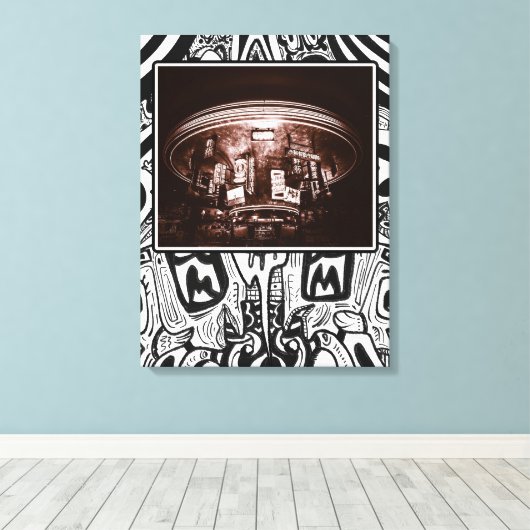 Luchthaven van Vegas Canvas Afdruk (Insitu (Houten vloer))