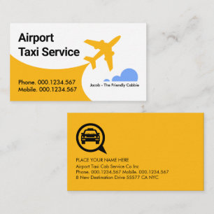 Luchthaven Vliegtuig Taxi Blauwe Lucht Visitekaartje