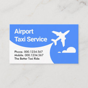 Luchthaven Vliegtuig Taxi Blauwe Lucht Visitekaartje