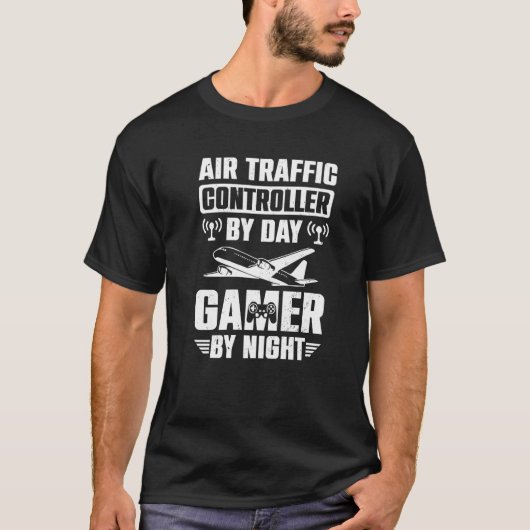 Luchthaven voor luchtverkeersleiders Goederenmarsh T-shirt (Voorkant)