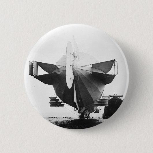 Luchthaven Zeppelin 1908 Ronde Button 5,7 Cm (Voorkant)