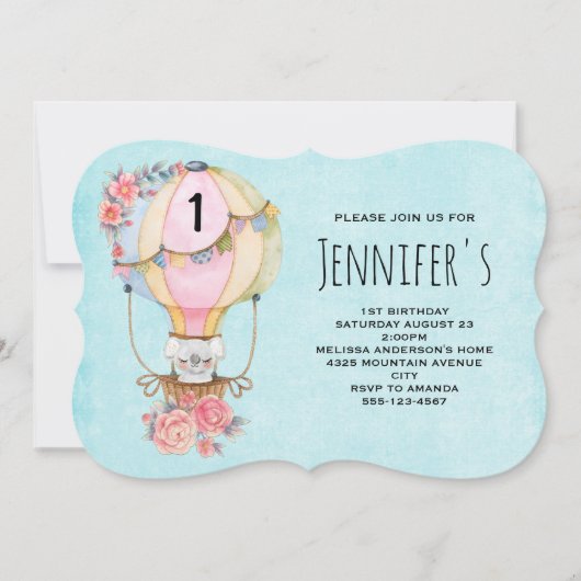 Luchthavenballon met Beer Waterverf op zaterdag Kaart (Voorkant)