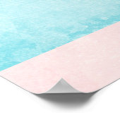 Luchthavenballon met Beer Waterverf Poster (Hoek)