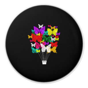 Luchthavenballon wolkenhemel keramische knop