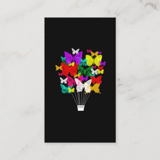 Luchthavenballon wolkenhemel visitekaartje (Voorkant)