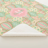 Luchthavenballonnen met één monogram sherpa deken (3/4)