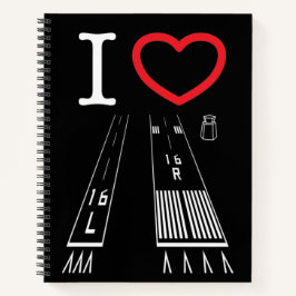 Luchthavenbanen 16L-16R / 34L - 34R Notitieboek