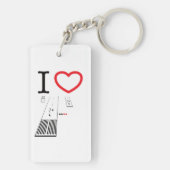 Luchthavenbanen 16L-16R / 34L - 34R Sleutelhanger (achterkant)