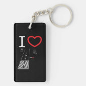 Luchthavenbanen 16L-16R / 34L-34R Sleutelhanger (achterkant)