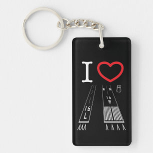 Luchthavenbanen 16L-16R / 34L-34R Sleutelhanger