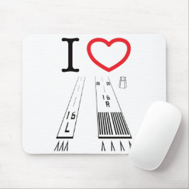 Luchthavenbanen 16L en 16R-Mousepad Muismat