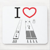 Luchthavenbanen 16L en 16R-Mousepad Muismat (Voorkant)