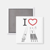 Luchthavenbanen 16L en 16R vierkante magneet (Voorkant / Achterkant)