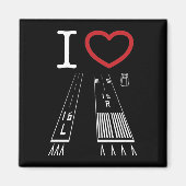 Luchthavenbanen 16L en 16R vierkante magneet (Voorkant)