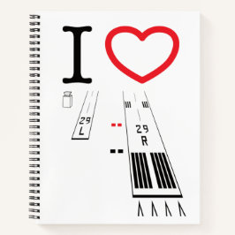 Luchthavenbanen 29L - 29R / 11L - 11R Notitieboek