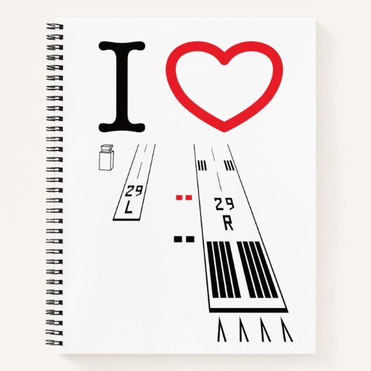 Luchthavenbanen 29L - 29R / 11L - 11R Notitieboek (Voorkant)